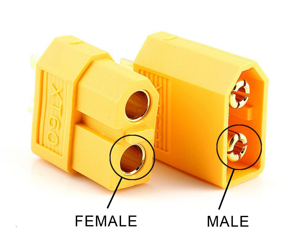 Конектор Amass XT60 пара/M/F Конектор Amass XT60 пара/M/F