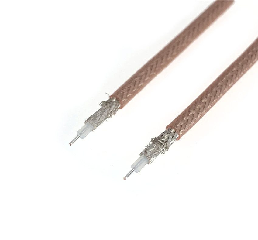 Коаксільний антенний кабель з подвійним подовжувачем RG316D 50см