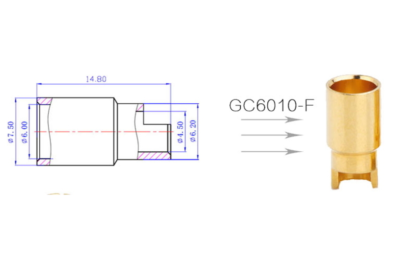 Силові конектори AMASS PLUG 6.0MM M/F Силові конектори AMASS PLUG 6.0MM M/F