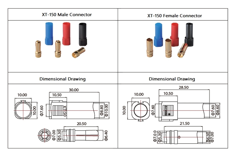 Конектор AMASS XT150 Пара/M/F Конектор AMASS XT150 Пара/M/F