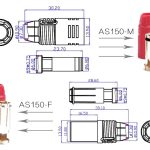 Конектор Amass AS150 Пара/M/F