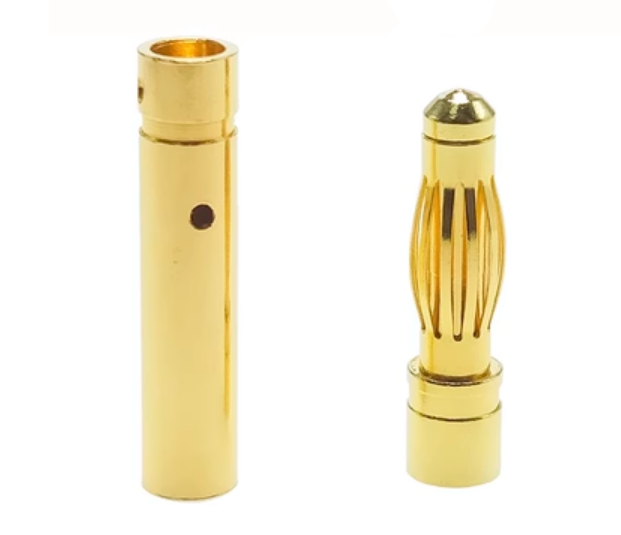 Конектор 4mm Gold Plated Bullet Connector M/F Конектор 4mm Gold Plated Bullet Connector M/F