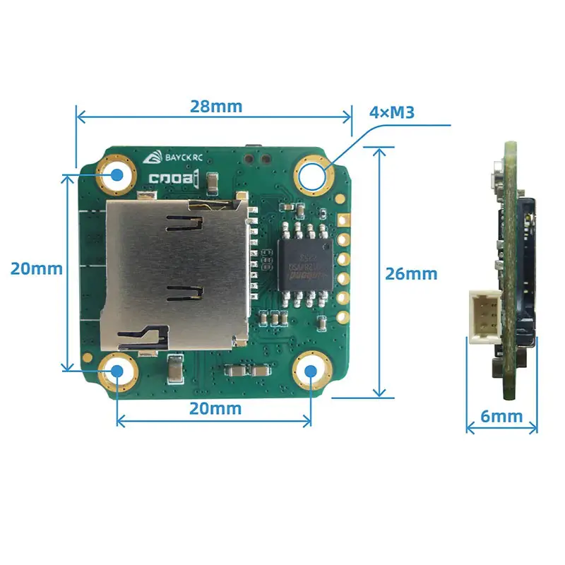 Відеореєстратор COOAI DVR-PCB 5-30 V, PAL/NTSC/AHD720P