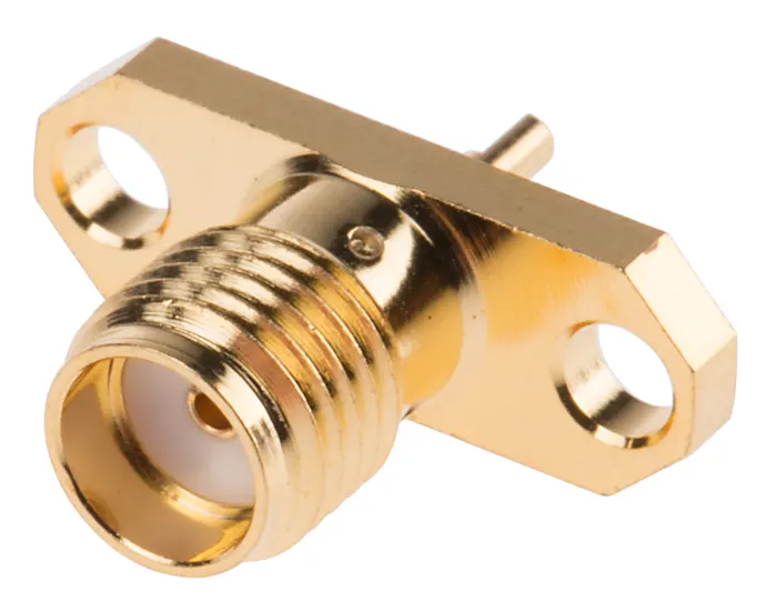 SMA jack with mounting (Female) SMA jack with mounting (Female)