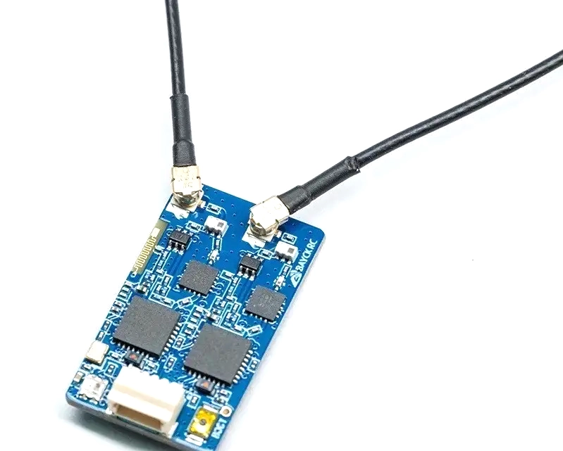 BAYCKRC 900MHz/2.4GHz ELRS Dual Band Gemini receiver with two antennas