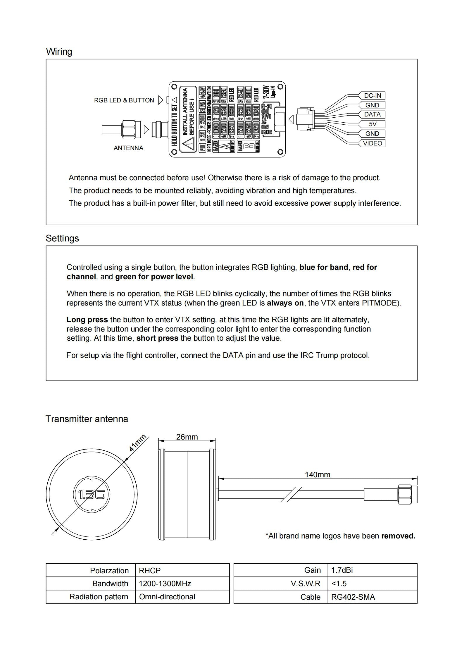 VTX RushFPV 1.2-1.3GHz 4W конструкція та особливості