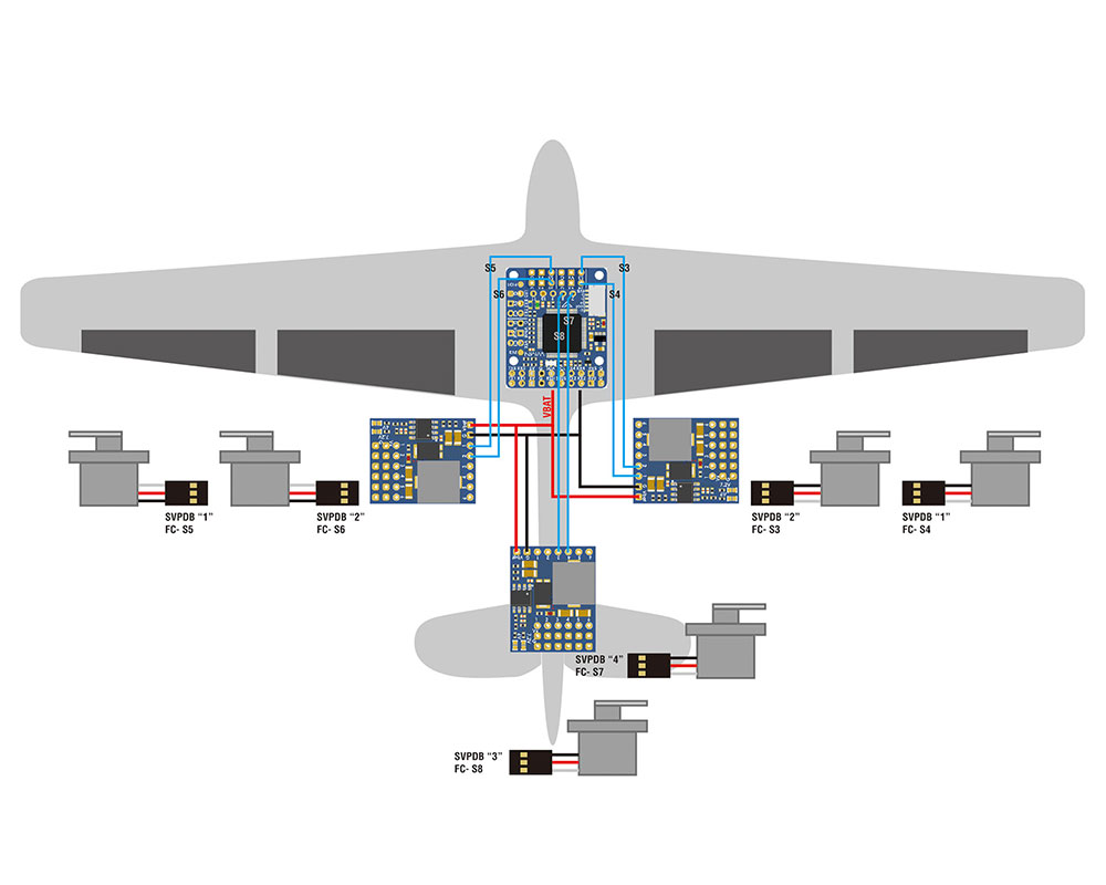 Matek Servo PDB with BEC 5.5-36V to 5-8.2V